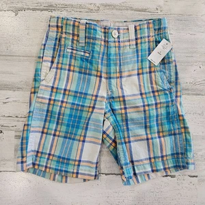 GAP KIDS Boys Size 6 Plaid Shorts, Adjustable Waist, NEW WITH DEFECT - Picture 1 of 5