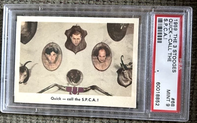 1959 Fleer Three 3 Stooges #68 PSA Mint  9 - Image 1 of 2