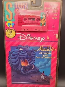 Vintage Disney Aladdin Leggi Lungo Libro e Nastro Avventura nella Grotta delle Meraviglie - Foto 1 di 4