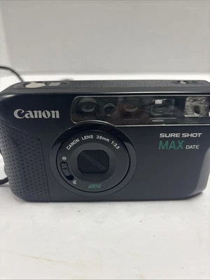 Canon Sure Shot Max Date 35mm Point & Shoot Camera 38mm f/3.5 Lens - Image 1 of 3
