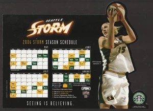 2006 Seattle Storm SGA team schedule magnet LAUREN JACKSON - Picture 1 of 2