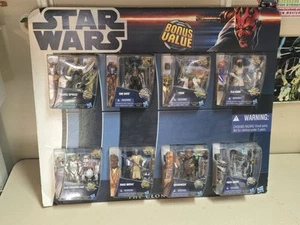 🔥STAR WARS The Clone Wars Bonus Value 8 PACK * Yoda Commander Cody Cad Bane + + - Imagen 1 de 10