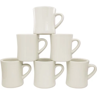 Canecas de café para jantar — Canecas de café para restaurante, caneca de café retrô – Resistente e pesada... - Imagem 1 de 4