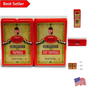 Exquisite Hungarian Paprika Set - Sweet & Hot Flavors in 4 oz Resealable Packs - Picture 1 of 6