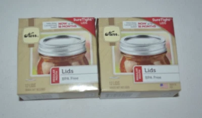 LOTE DE 2 CAJAS (24 TAPAS) TAPAS BUCALES REGULARES KERR SIN BPA - ENLATADO CASERO Foto 1 de 2