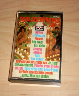 Musik Kassette MC - Schlagerparade '74 - 1974 70s 70er Pop Compilation Sampler - Bild 1 von 2