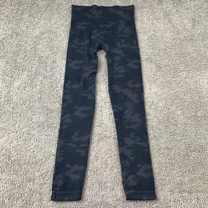 Spanx Leggings Women's Small Black Grey Camouflage Knit - Picture 1 of 8