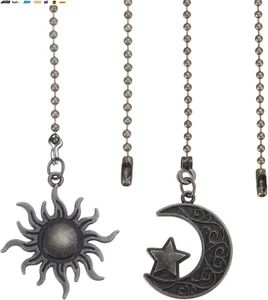 30Cm Ceiling Fan Pull Chain Set, 4Pcs Lighting Fan Beaded Ball Pull Chain Extend - Picture 1 of 7