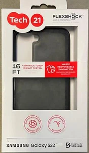 tech21 Evo Check for Samsung Galaxy S23 - Smokey Black 16ft Drop Protecion Case - Picture 1 of 1
