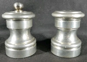 Godinger Pewter Salt Shaker and Pepper Grinder Set Made In Italy Small Size  - Picture 1 of 7
