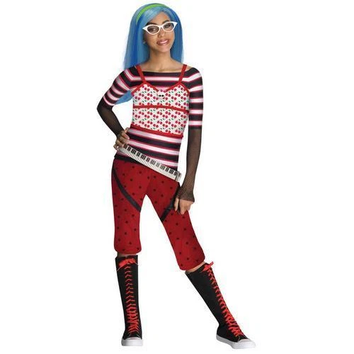 Monster High Ghoulia Yelps Halloween Costume 4 to 6 S Small Smoke Home Girl