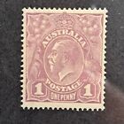Australia Stamp Sc 22, 1p King George V, F/VF MLH CV$ 7.00 (403C)