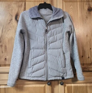 LL Bean Goose Down Jacket Size XS Downtek Puffer Coat W Sweater Sleeves  - Picture 1 of 12