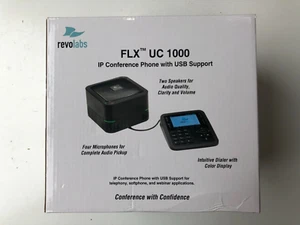 NEW Revolabs FLX UC 1000 IP + USB Conference Phone and Speaker Black BD-31 - Picture 1 of 3