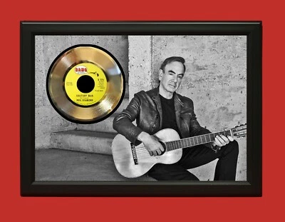 Neil Diamond 3 Poster Art Wood Framed 45 Gold Record Display C3 - Image 1 of 4