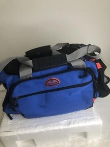 SAMSONITE RUGGED EXPANDABLE GYM BAG CARRY ON WEEKENDER VERY GOOD BLUE. - Picture 1 of 24