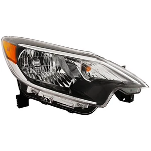 Headlight for Nissan Versa Note 17-19 Halogen Passenger Side Black Housing - Picture 1 of 8