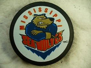 ECHL Mississippi SeaWolves League 10th Anniversary Rev Hockey Puck Collect Pucks - Picture 1 of 2