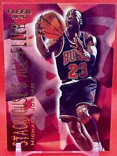 Michael Jordan 1996-97 Fleer Stackhouse's All-Fleer #4 Chicago Bulls 🔥🔥🔥