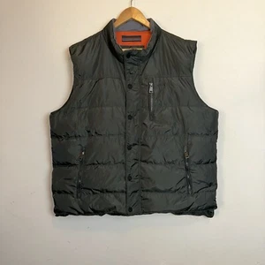 Orvis Puffer Gilet Men’s XL Green Zip Up Vest Down Filled Gorpcore Outerwear Y2K - Picture 1 of 11