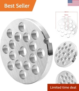 Stainless Steel Meat Grinder Plate Discs - 2/5 Hole Plate - Fits Most Brands - Picture 1 of 9