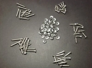 50pcs #8 w/#6 phillips oval head trim screws countersunk washers stainless Dodge - Picture 1 of 6