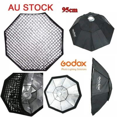 Godox 95cm Octagon Softbox Bowens Mount + Honeycomb Grid For Studio Strobe Flash - Image 1 of 4