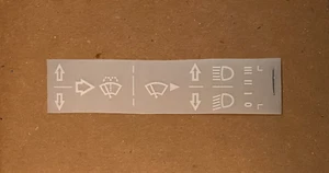 Mercedes r107/w116/w123/w124/w126/w201/w460 Instrument Decal Kit - Bild 1 von 12