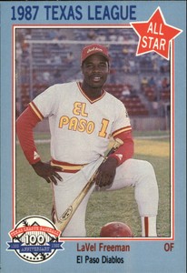 1987 Texas League All-Stars Feder #25 LaVel Freeman
