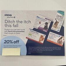 (2) Chewy 20% off Pharmacy order Chewy.com Coupon Promo Code 10/31/23