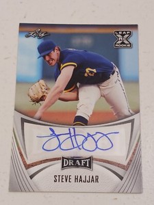 Steve Hajjar Cleveland Guardians 2021 Leaf Draft Certified Autograph Card