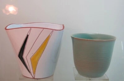 Blumentopf Übertopf Fifties Keramik + Übertopf Bückeburg (KR2) - Bild 1 von 4