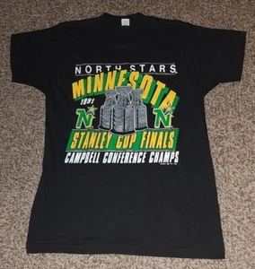 Vintage Screen Star Minnesota North Stars 1991 Stanley Cup Finals Men’s Size L  - Picture 1 of 13