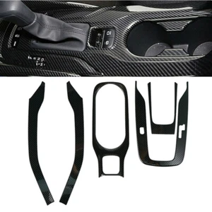 Para Toyota Corolla Hatchback Sedán Engranaje de carbono Cambio de agua Portavasos Cubierta Borde - Imagen 1 de 11