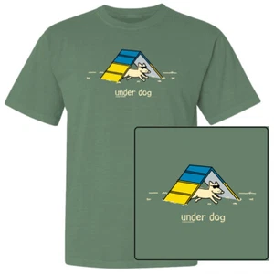 Teddy the Dog T Shirt Under Dog Unisex Classic Tee A Frame Agility Ltd Edition - Picture 1 of 5