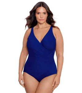 Traje de baño Miraclesuit Oceanus de una pieza talla grande 16W azul 6519088W - Imagen 1 de 3
