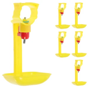 6 Pezzi Irrigatore Pollo Tazza Pollame Irrigazione Mangiatoia Dispenser Mangiatoia - Foto 1 di 12