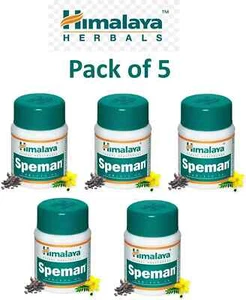 🌿 Himalaya Speman Tablets – Pack of 5 (60 Tablets Each) | Natural Men's Health - Picture 1 of 7