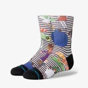 NWT Stance Willy Wonka By Jay Howell Wonka Kids Casual Crew Socks M (11-2) - Picture 1 of 3