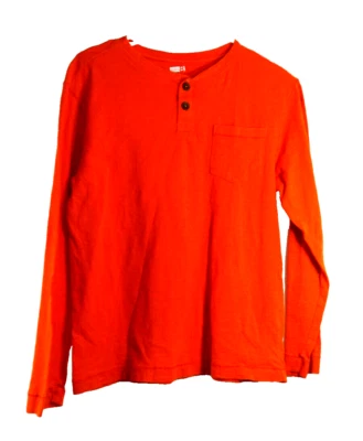 Camiseta Henley naranja Crazy 8 para niños talla XL (14) Foto 1 de 3