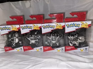 Pokemon Figures New 25th Anniversary Starters - Series 1 Set - Sealed - Picture 1 of 11