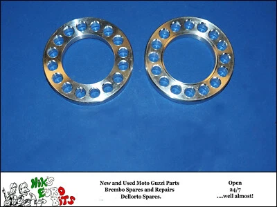 BRIDA DE ESCAPE DE ALUMINIO MOTO GUZZI LEMANS I/II / SPORT 1100 - 2 piezas Foto 1 de 2