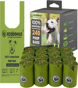Compostable Dog Poop Bags Plant-Based Pickup Bags (240-480 ct., 16 Rolls) - Picture 1 of 8