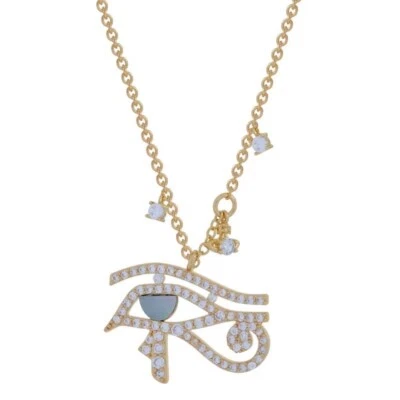 Vivienne Westwood Eye Of Horus Necklace In Gold With Gift Packaging - Image 1 of 2