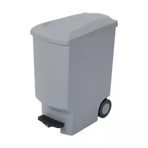 New Kitchen Foot Pedal Bin 30L With Wheels Rubbish Trash Waste Disposal Solution - Picture 1 of 6