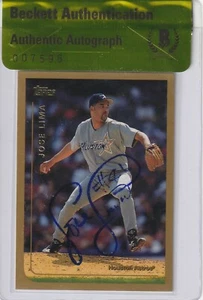 JOSE LIMA Signed 1999 TOPPS Card #87 w/ Beckett Authenticity Seal - Picture 1 of 2