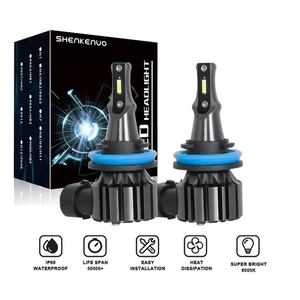 H11 LED Headlight Super Bright Bulbs Kit 6000K White 2400LM High/Low Beam S+ - Imagen 1 de 9
