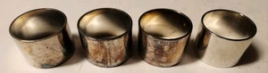 Anelli Tovagliolo Set di 4 International Silver Co Silverplate con Scatola Originale - Foto 1 di 3