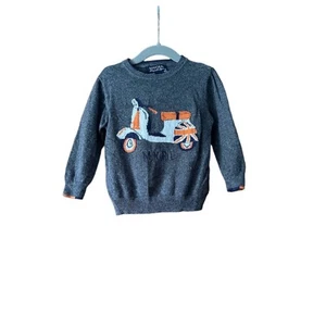 Mayoral Boys Round Neck Wool Blend Pullover Sweater Long Sleeve Gray Size 2-3 Y - Picture 1 of 8