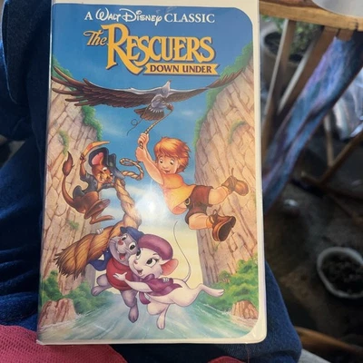 The Rescuers Down Under (VHS, 1991) Black Diamond Edition Rare 1142 - Image 1 of 4
